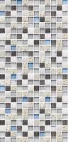 ПВХ-панели "Мозаика Серебро (синее стекло) 284/4" купить недорого