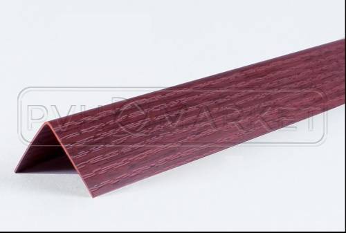 Уголок цветной Махагон текстурный ЛайнПласт™ 30х30х2700 каталог