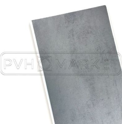 Пластиковые панели ламинированные для стен Бетон темный каталог фото и цены