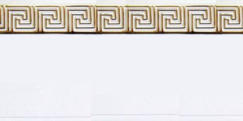 Фото. Карниз "Греция" с поворотом белый глянец 3-х рядн. 1.8 м. Интернет-магазин ПВХ Маркет