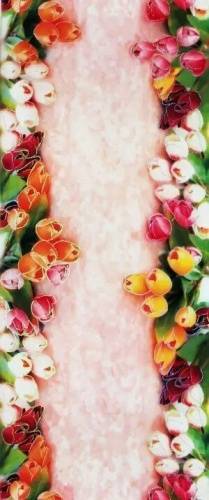 Пластиковая панель Тюльпаны на потолок цена и фото