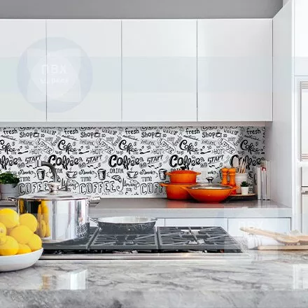 Пластиковый фартук на кухню Кофе белый.jpg