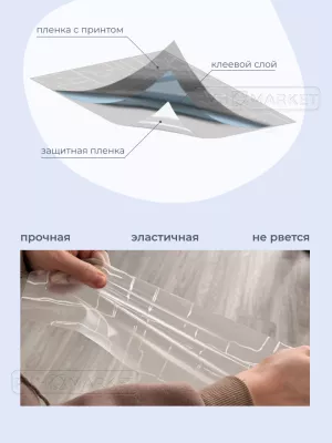 Пленка рисунок Волна. Фото. Интернет-магазин ПВХ Маркет