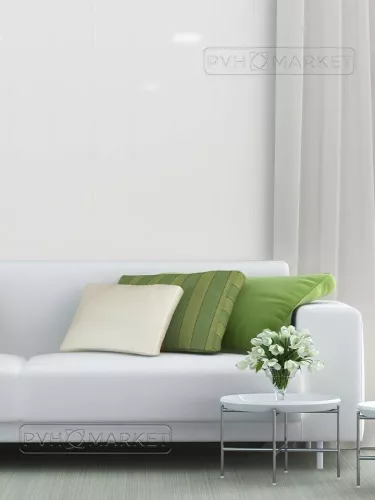 Панель ПВХ Белый глянец длина 2 м фото в интерьере