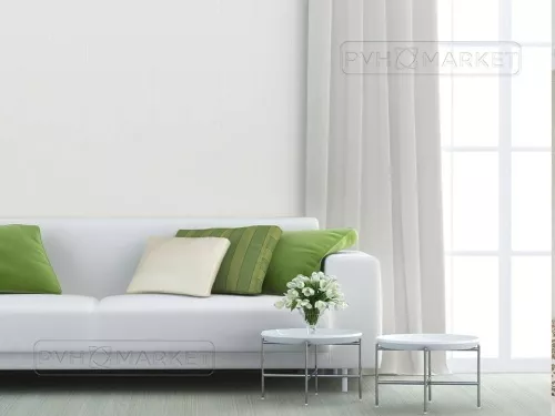 Панель ПВХ Белая матовая длина 2 м фото в интерьере