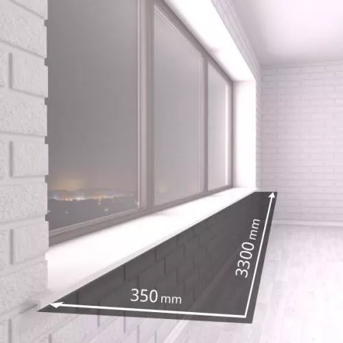 Подоконник ПВХ 350 мм 3300 мм фото и цена