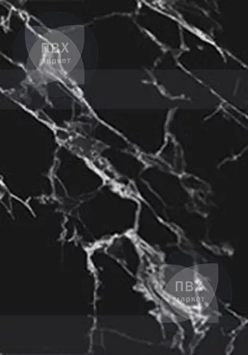 Экран для кухни из пластика Крестола Black 0,6 м (длина 4 м)