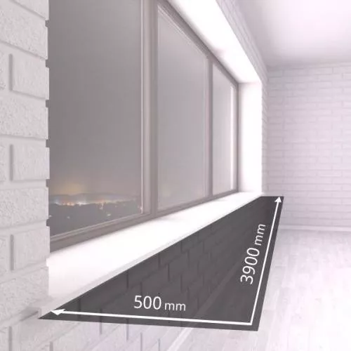 Подоконник ПВХ 500 мм 3900 мм фото и цена