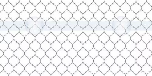 Экран для кухни из пластика Арабеска серебро 0,6 м (длина 3 м)