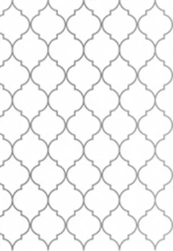 Экран для кухни из пластика Арабеска серебро 0,6 м (длина 3 м)