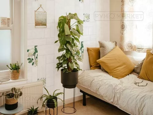 Фото. Делла Роза графит фон 297/1. Интернет-магазин ПВХ Маркет