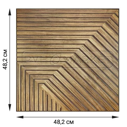 Панель 3D в ванную "Дуб медовый" цена фото