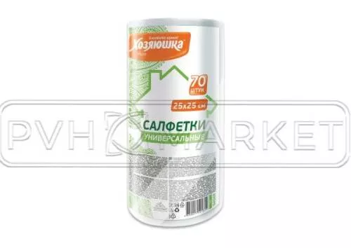 Фото. Салфетки "ХОЗЯЮШКА Мила" 25х25 см. Интернет-магазин ПВХ Маркет