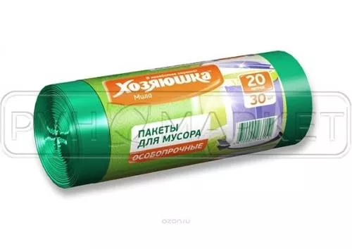 Фото. Пакеты для мусора "ХОЗЯЮШКА Мила". Интернет-магазин ПВХ Маркет