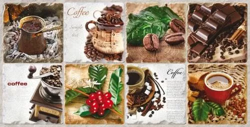 ПВХ плитка для стен Граненый квадрат Арабика купить недорого