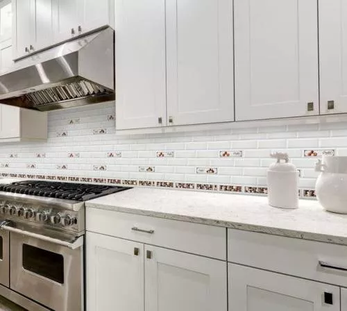 Экран для кухни из пластика Керамика Choko 0,6 м (длина 2 м)