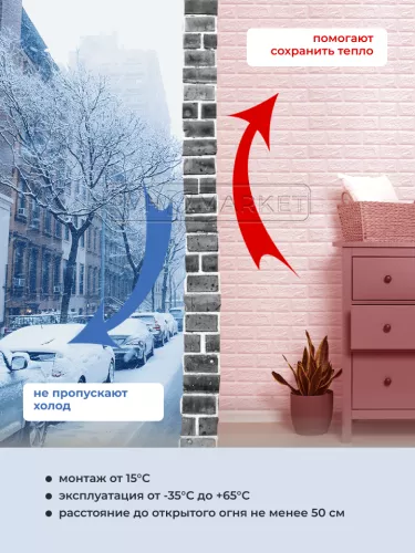 Наклейка 3д панелей на стену 