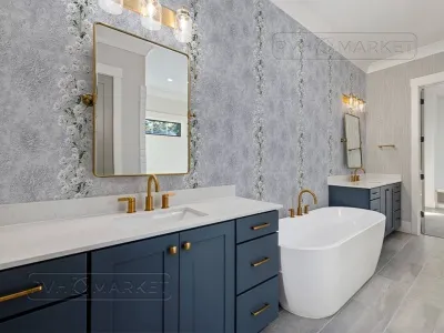 Фото. Нежность серо-сиреневая фон 281/2. Интернет-магазин ПВХ Маркет