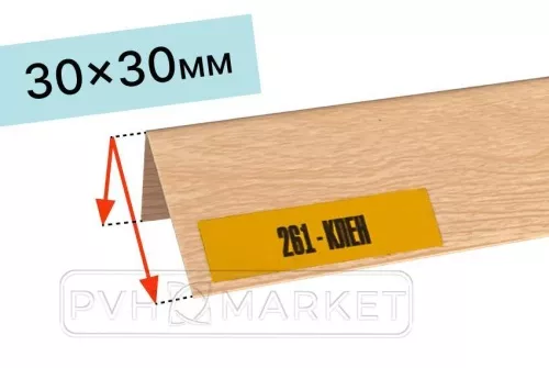 Уголок цветной Клен текстурный Идеал™ 30x30х2700 каталог