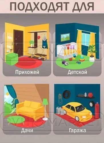 Наклейка 3д панелей на стену 