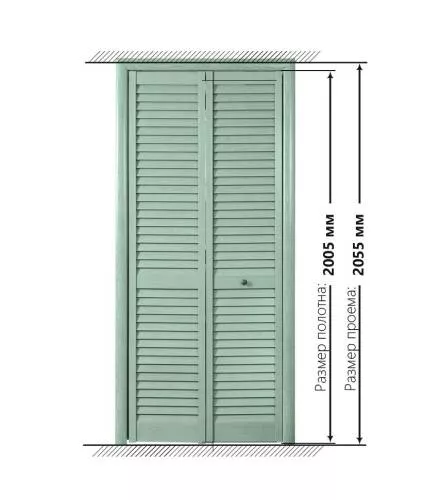 Дверь жалюзийная Дуб старый цена и фото