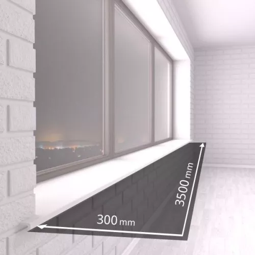 Подоконник ПВХ 300 мм 3500 мм фото и цена