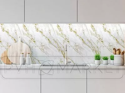 Экран для кухни из пластика Тиберия 600 мм (длина 2 м)