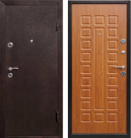 Металлическая дверь Йошкар Золотистый дуб 68 мм 860x2050 мм фото