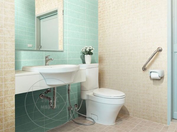 Панель для ванны на стену с рисунком Лазурь 30*10 см фото