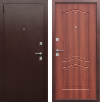 Металлическая дверь Доминанта Рустикальный дуб 60 мм 860x2050 мм фото