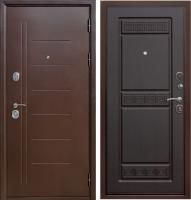 Металлическая дверь Троя Антик Венге 100 мм 860x2050 мм фото