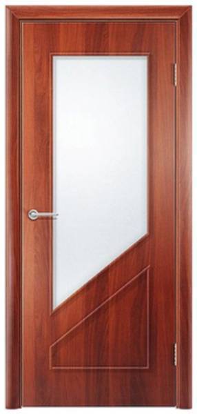 Дверь межкомнатная Жасмин Итальянский орех 600х2000 с остеклением фото и цены