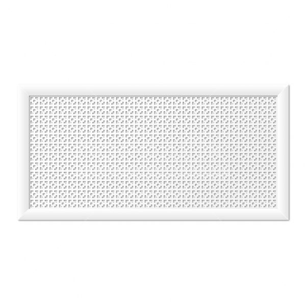 Защитный экран для радиатора отопления Дамаско Белый 1300*650 мм фото