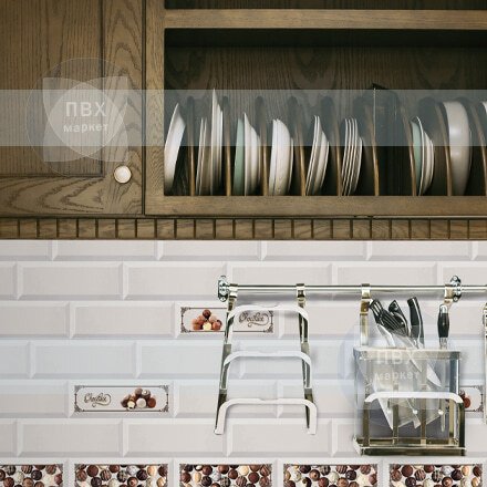 Пластиковый фартук на кухню Керамика Чоко.jpg