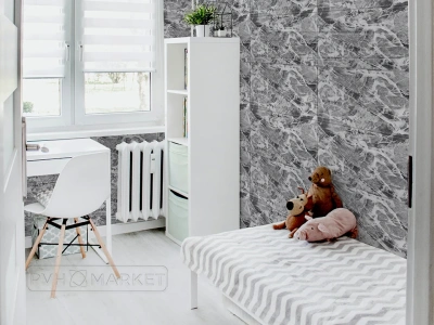 Наклейка 3д панелей на стену 