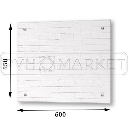 Стеновая панель стекло для кухни 600 мм (0, 55 м) 