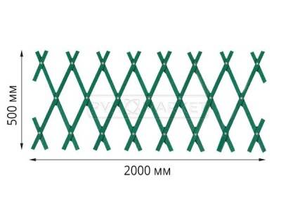 шпалеры для огорода Зеленая 0,5х2 м фото