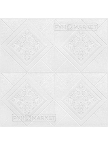 Наклейка 3д панелей на стену 