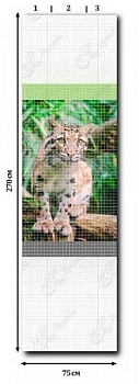 Панели ПВХ с фотопечатью "Леопард узор" панно от Центурион™ фото и цены