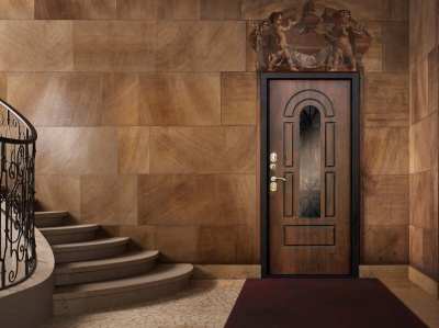 Дверь в коттедж красивая Vitra Винорит Патина 130 мм
