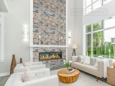 Наклейка 3д панелей на стену 