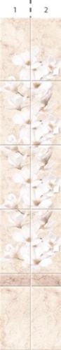 ПВХ-панели с фотопечатью "Космея белая узор" панно от Центурион™ фото и цены