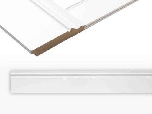 Стеновые панели буазери под покраску фото в интерьере Цоколь белый окрашенный Т-008-16-105