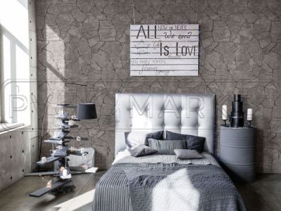 Декоративные панели для стен "Камень натуральный серый" фото и дизайн