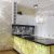 Цветное панно на кухне фото Вечерний Дубай черно белый 600х1000 мм х мм