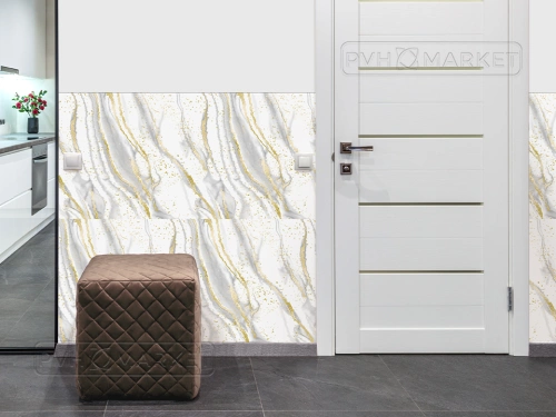 Экран для кухни из пластика Рецциато 0,6 м (длина 3 м)