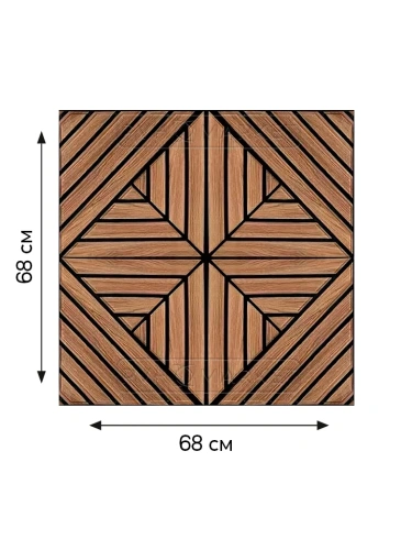 Наклейка 3д панелей на стену 