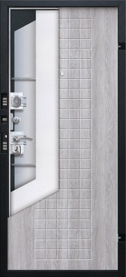 Дверь входная Гарда Муар Белый ясень 60 мм 860x2050 мм каталог фото и цены