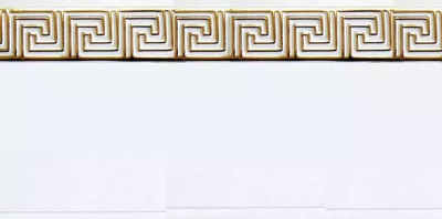 Карниз "Греция" с поворотом белый глянец 3-х рядн. 3.0 м