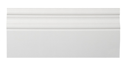 Стеновые панели буазери под покраску фото в интерьере Плинтус белый окрашенный P-003-16-090